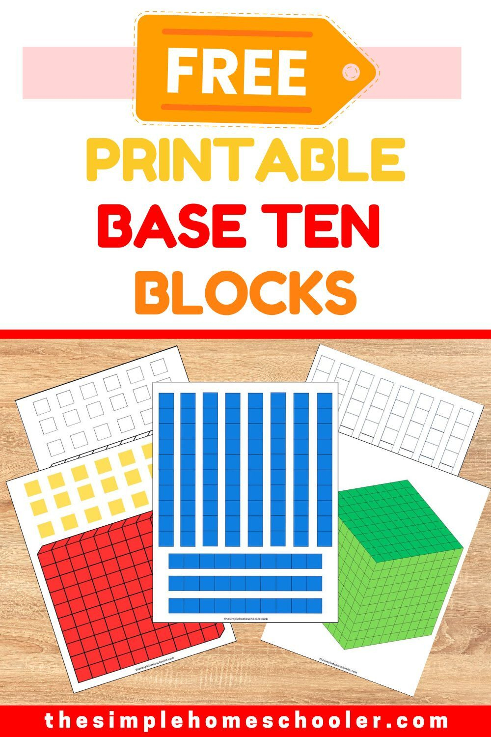 Perfect Printable Base Ten Blocks: Up To Thousands! - The Simple inside Printable Base Ten Blocks Free