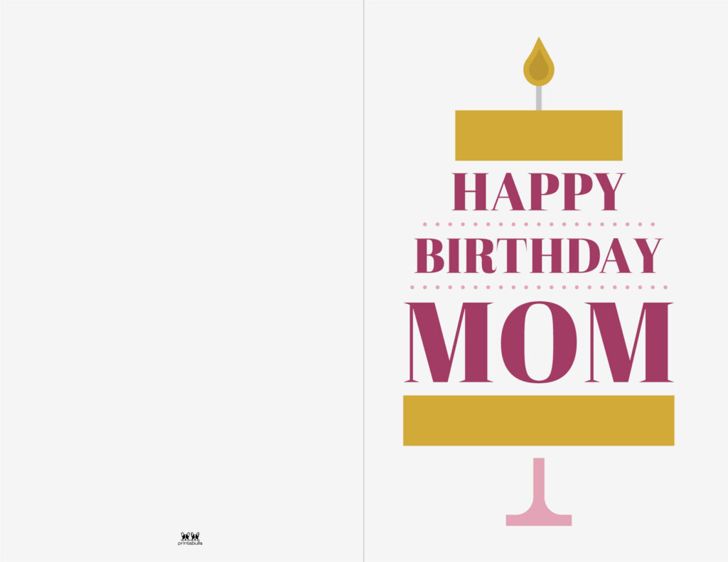 Printable Birthday Cards - 110 Free Birthday Cards | Printabulls within Free Printable Birthday Cards Mom