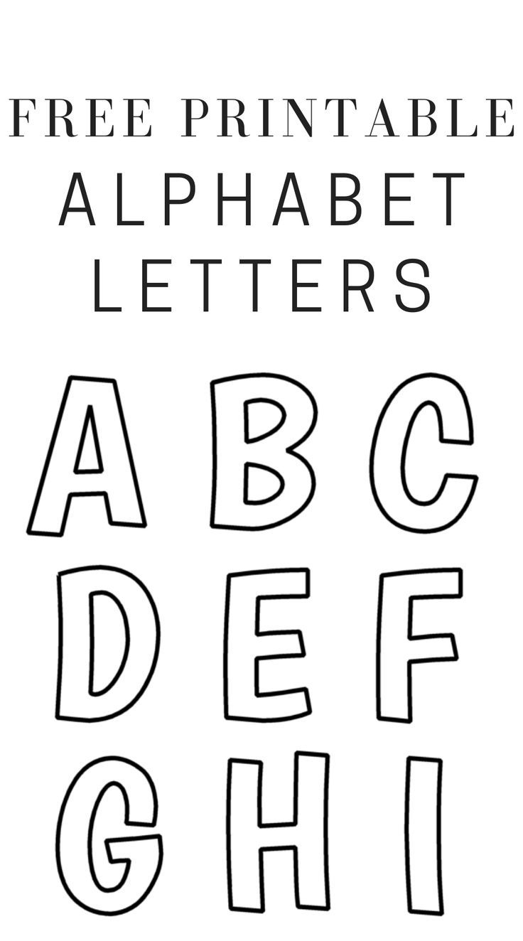 Printable Free Alphabet Templates pertaining to Free Printable Alphabet Letters Template