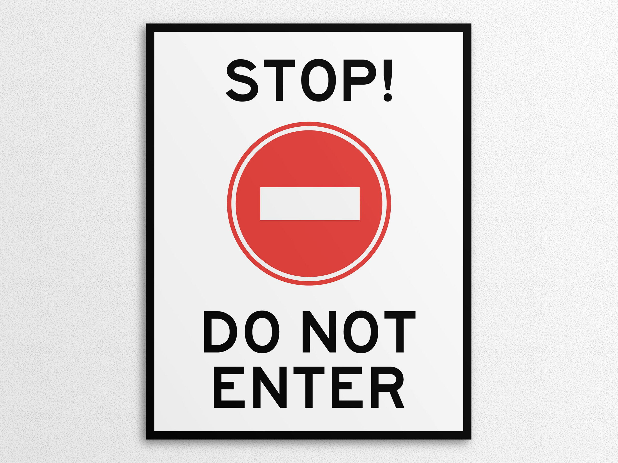 Printable No Not Enter Signs In Us Letter And A4 Sizes, Instant within Printable Do Not Enter Sign