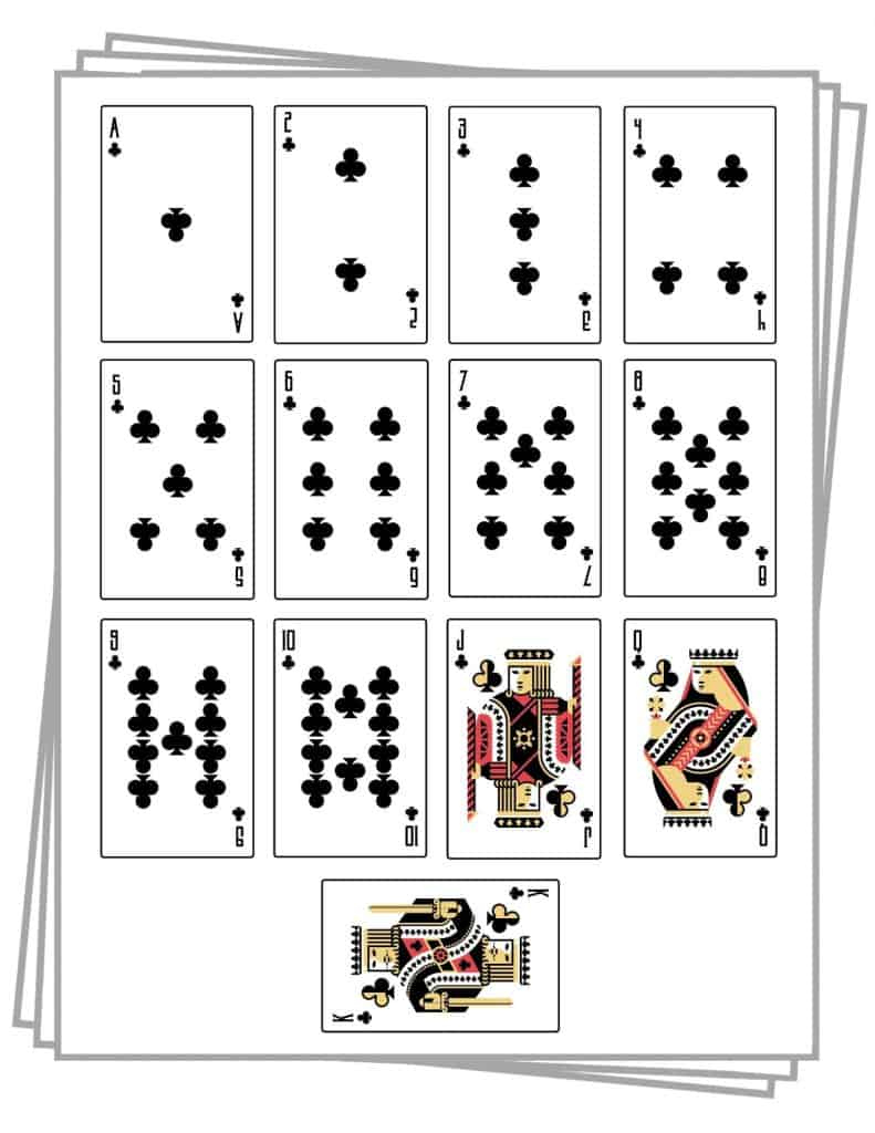 Printable Playing Cards (Free Pdf Sheets In 3 Sizes) throughout Printable Deck Of Cards Template