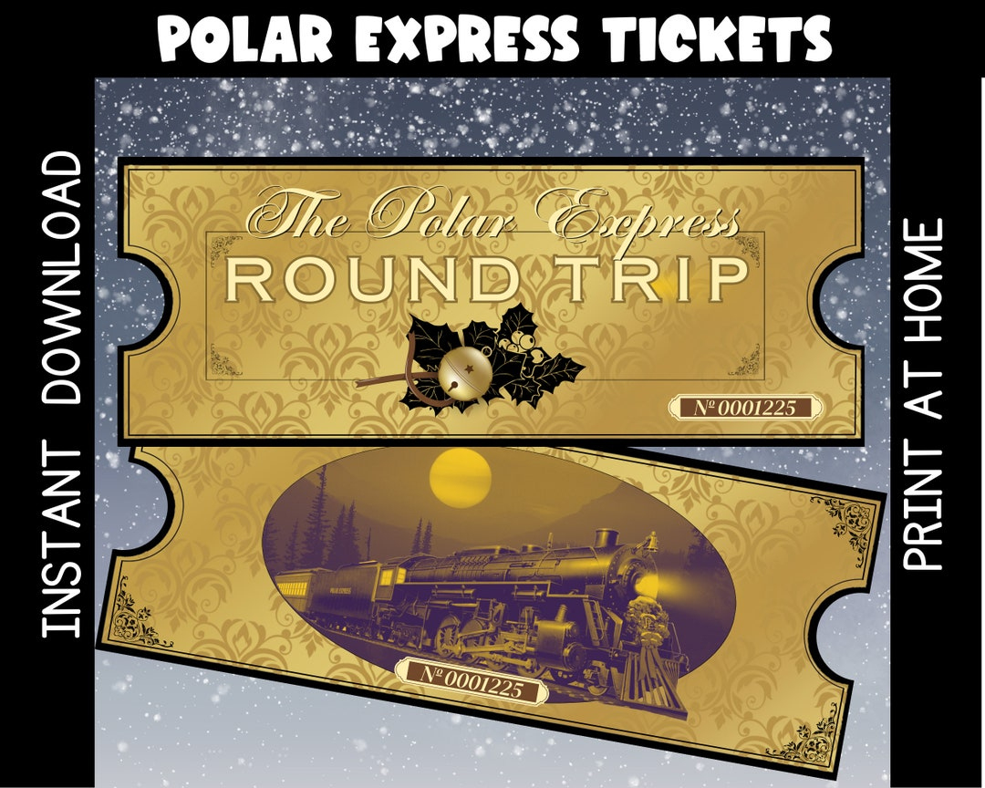Printable Polar Express Train Ticket: Christmas Movie Night with regard to Editable Polar Express Ticket Printable
