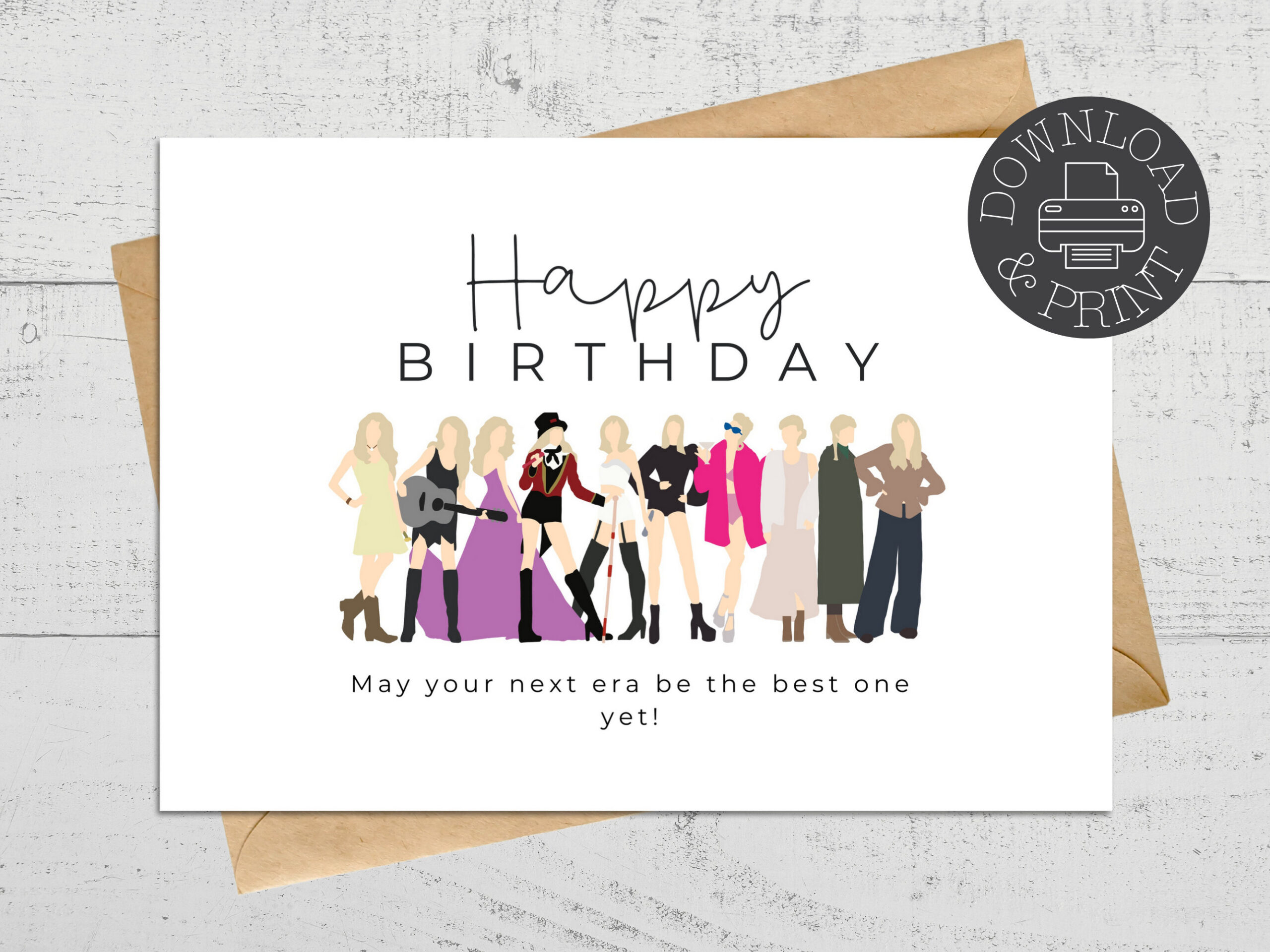 Printable Taylor Swift Birthday Card, May Your Next Era Be The inside Taylor Swift Birthday Card Printable