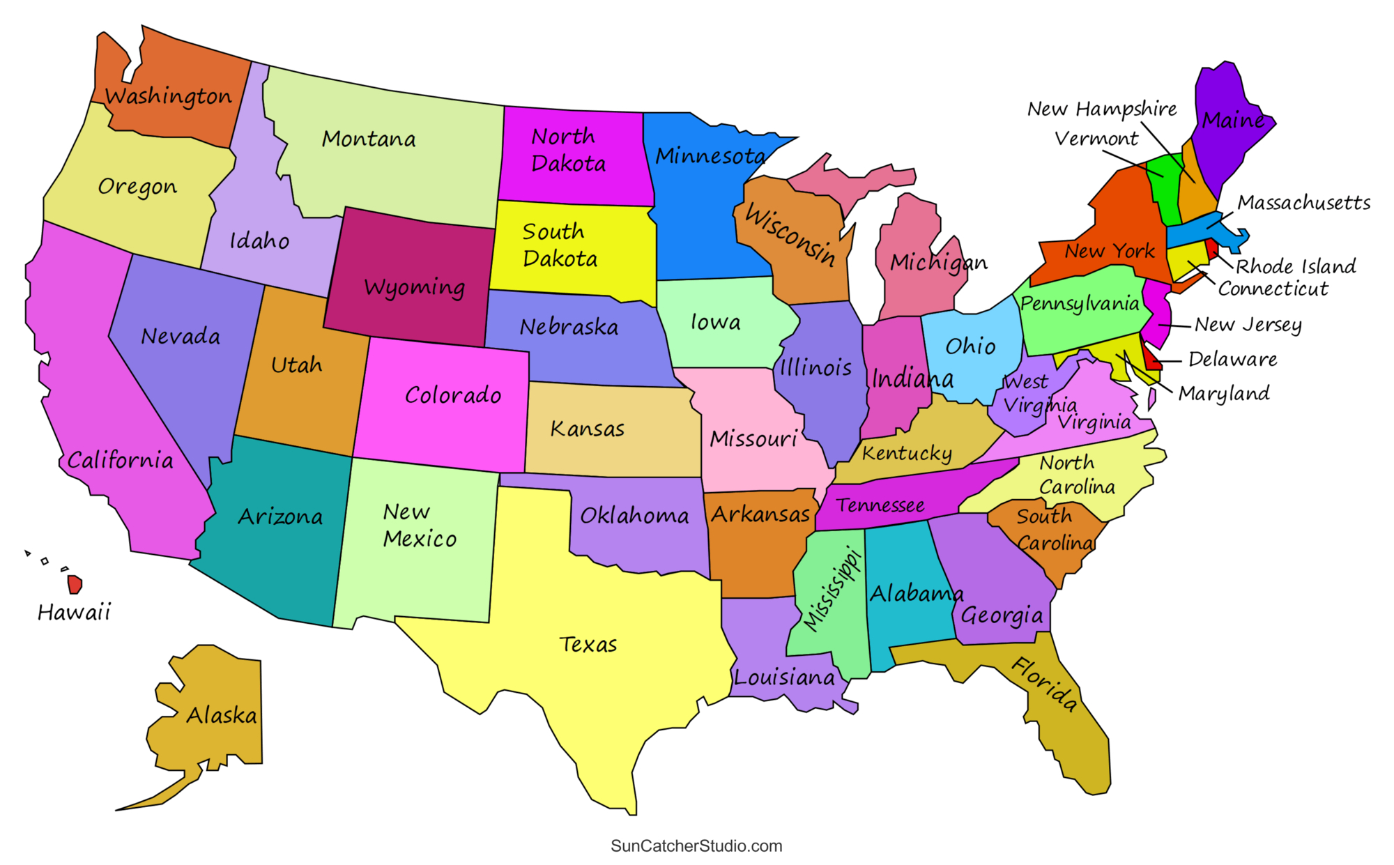 Printable Us Maps With States (Usa, United States, America) – Diy throughout United States Map Labeled Printable