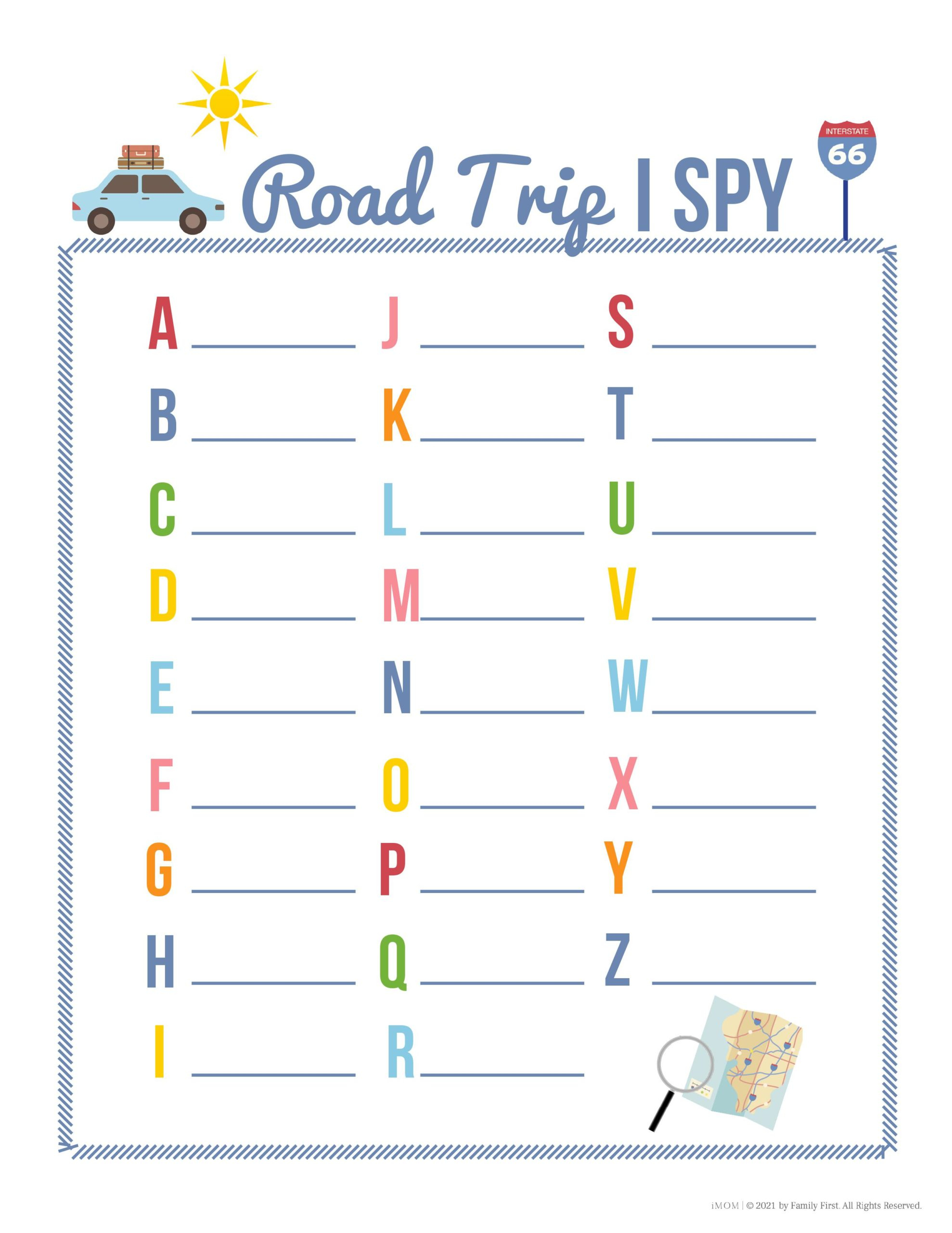Road Trip Games For Summer - Imom in Free Printable License Plate Game