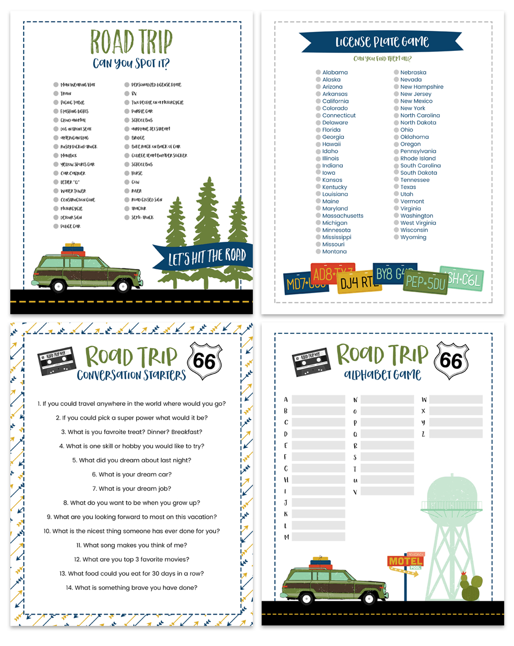 Road Trip Games – Let&amp;#039;S Diy It All – With Kritsyn Merkley with 25 Free Printable Road Trip Games