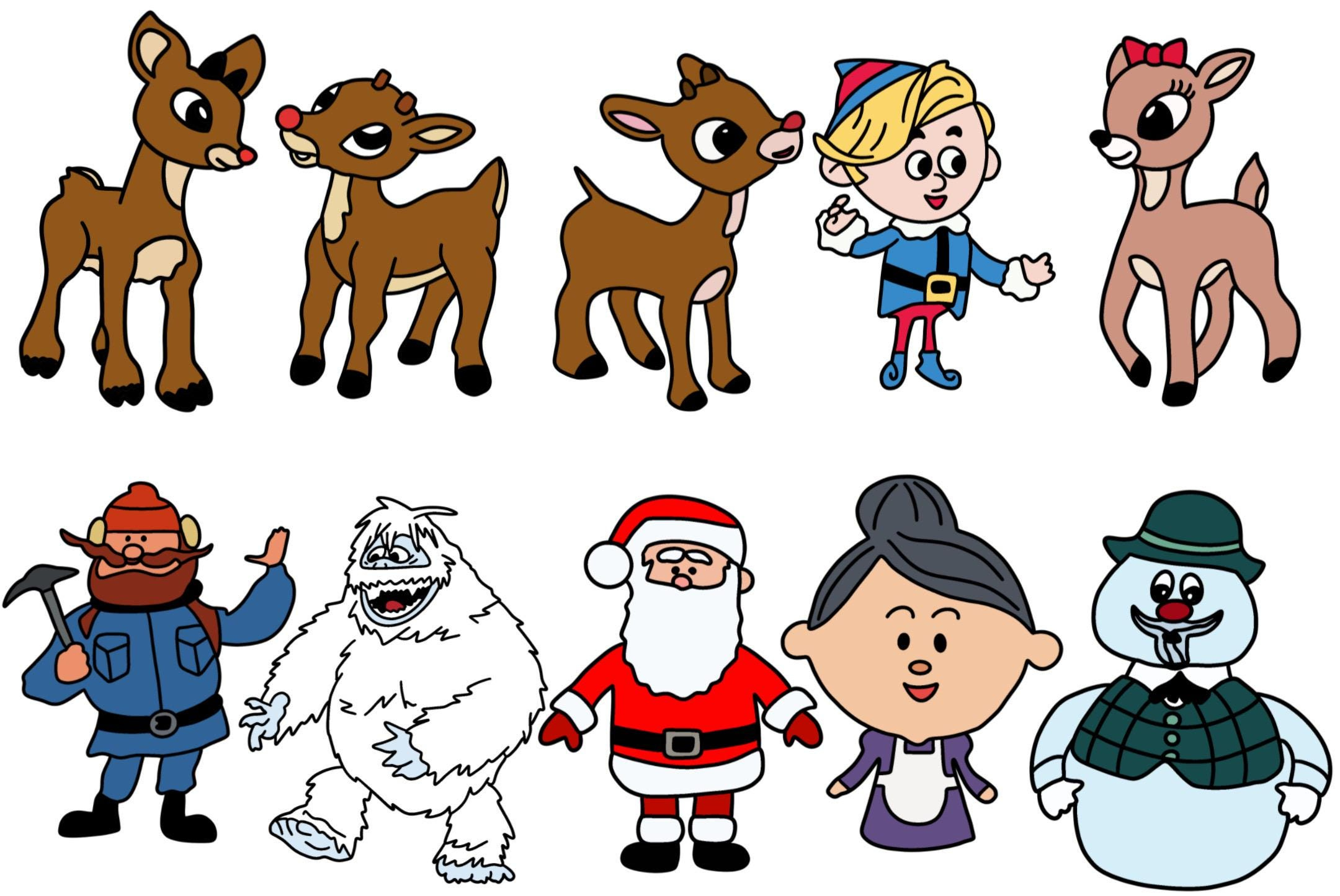 Rudolf Red Nosed Png - Etsy.de within Printable Rudolph the Red Nosed Reindeer Characters
