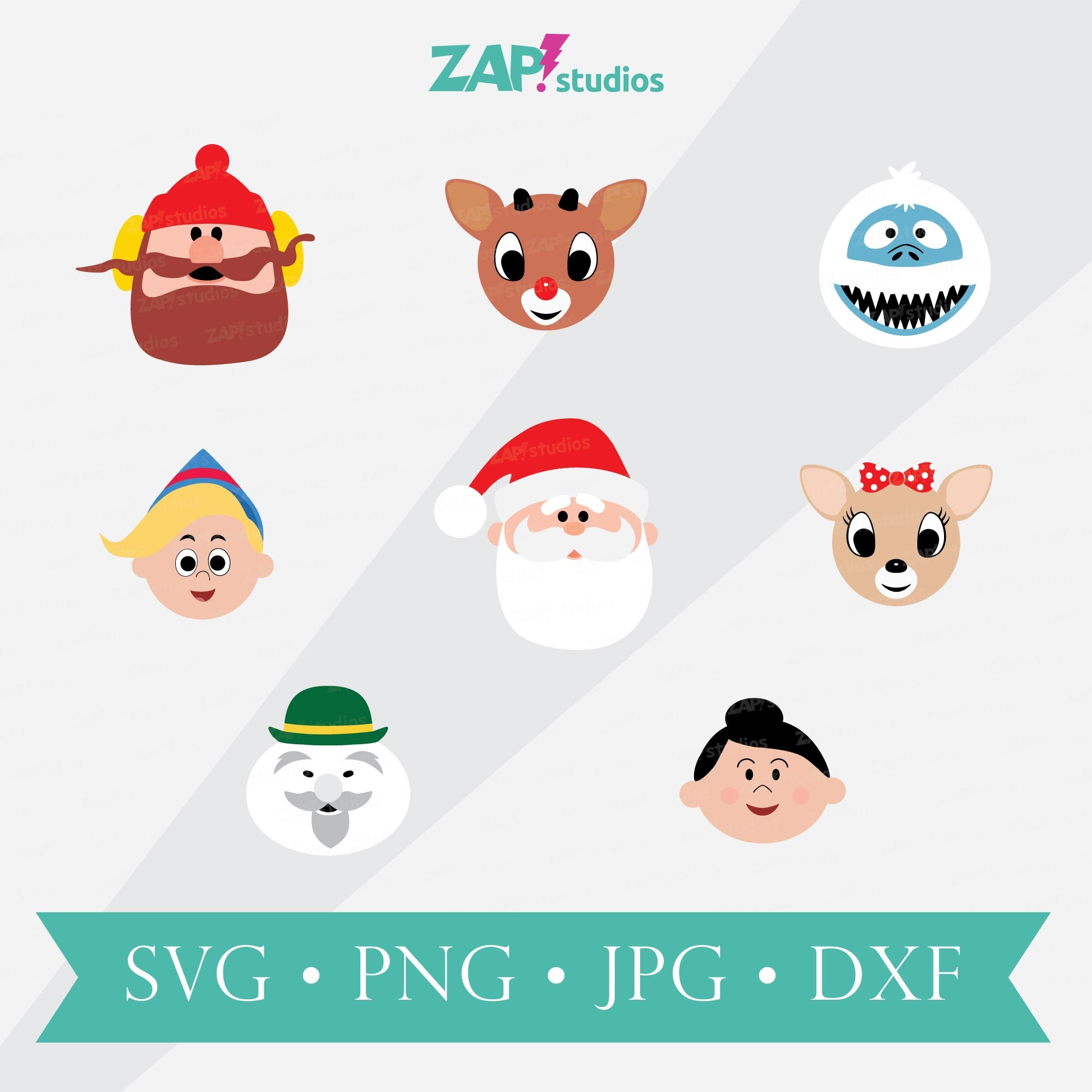 Rudolph The Red-Nosed Reindeer Svg Bundle: Klassische Charaktere throughout Printable Rudolph The Red Nosed Reindeer Characters