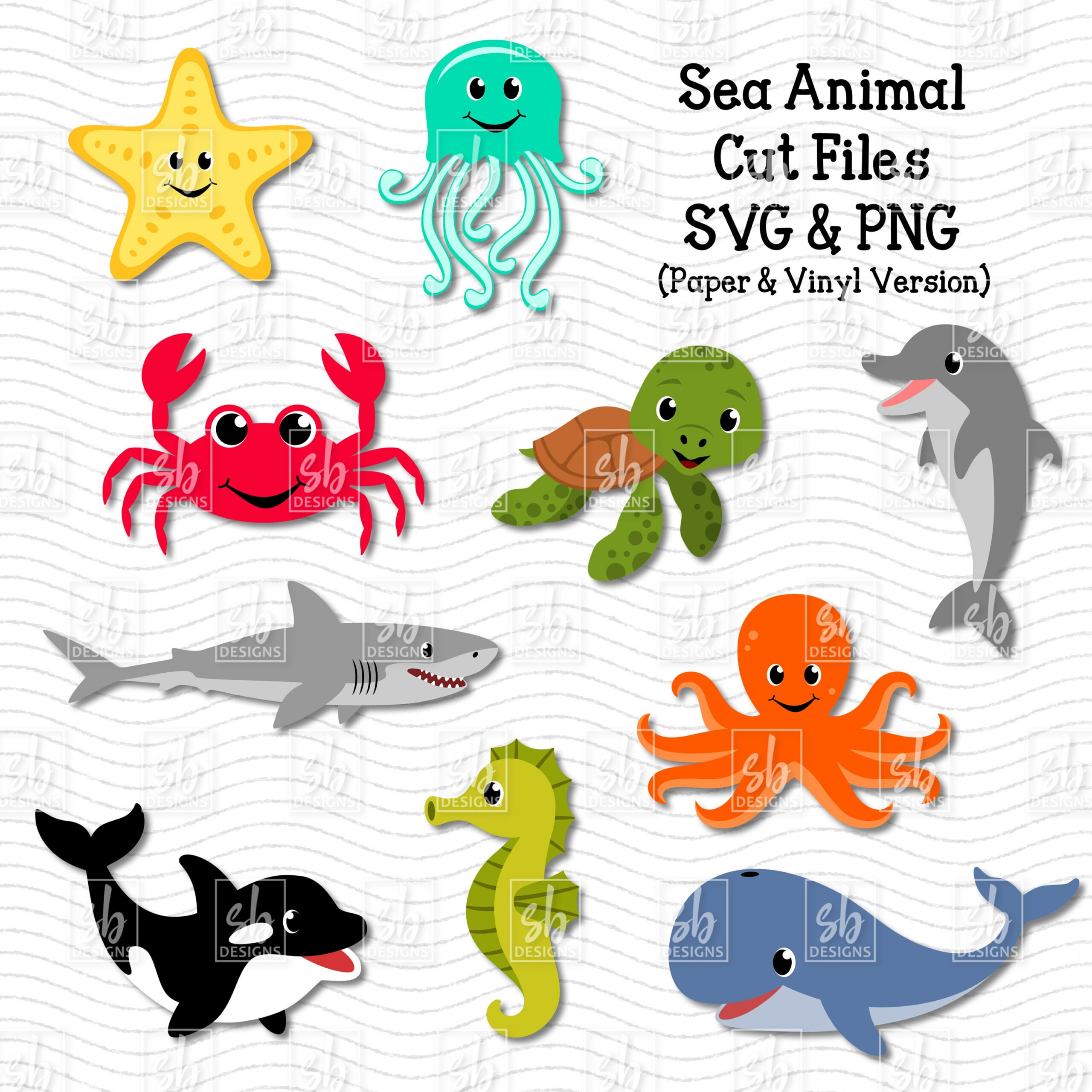 Sea Animal Cut Files, Sea Animal Svg, Sea Animal Clip Art, Cute with regard to Printable Pictures Of Water Animals