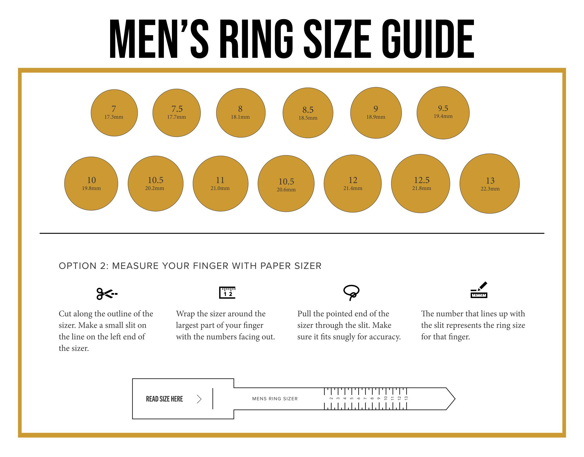 Size Chart Printable How To Check Ring Size Online Printable Male intended for Printable Mens Ring Size Chart
