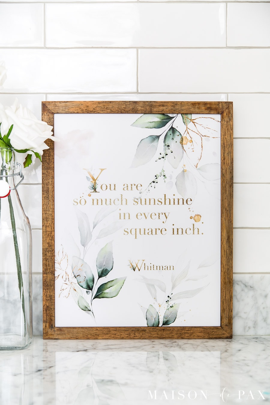 So Much Sunshine Printable Wall Art - Maison De Pax for Free Printable Wall Art Quotes