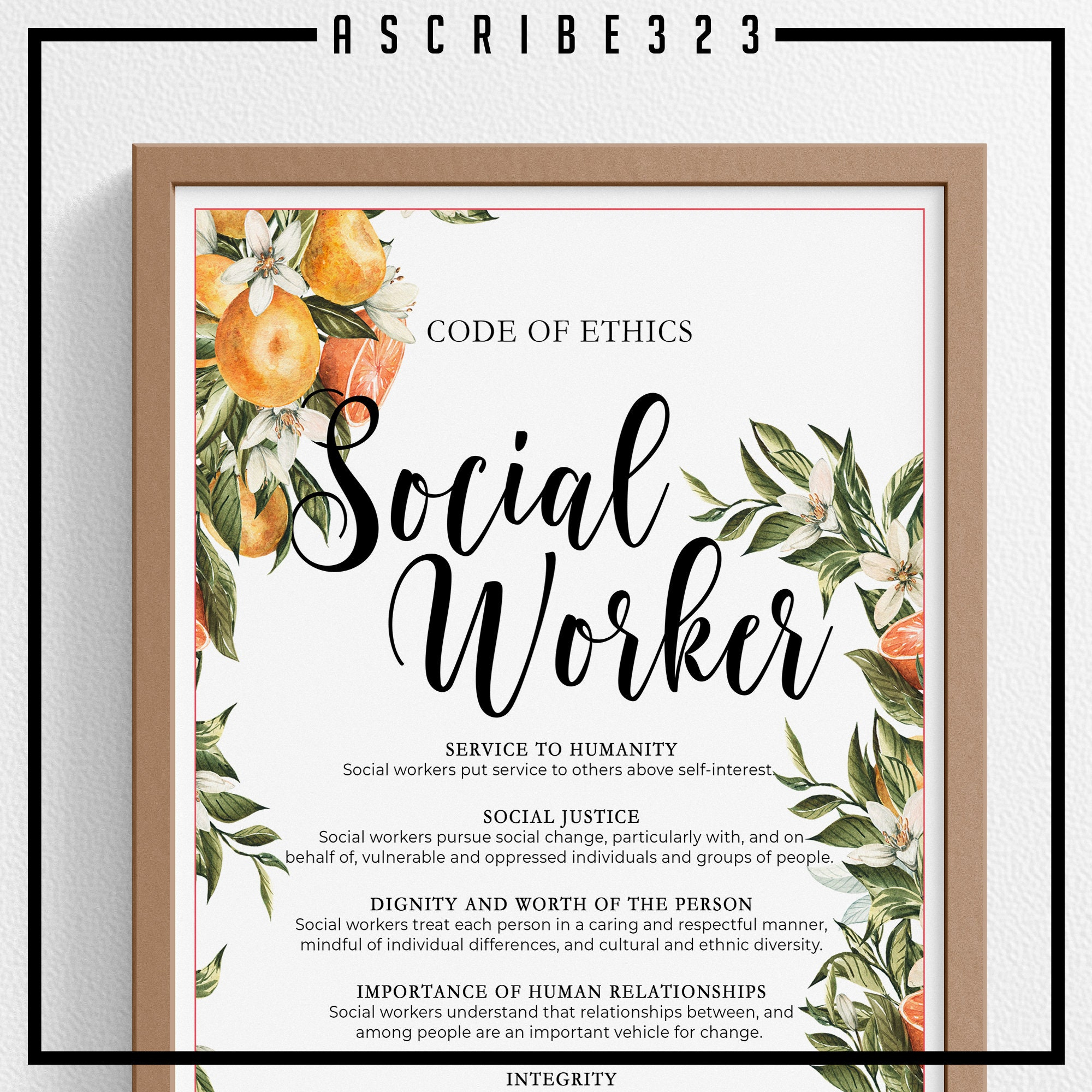 Social Worker Code Of Ethics Print, Medical Social Worker, Case with regard to Printable Nasw Code Of Ethics