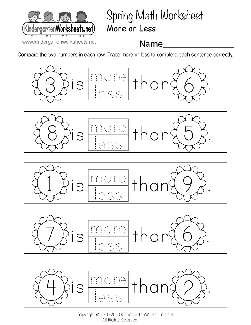 Spring Math Worksheet - Free Printable, Digital, & Pdf pertaining to Free Printable Spring Worksheets For Kindergarten