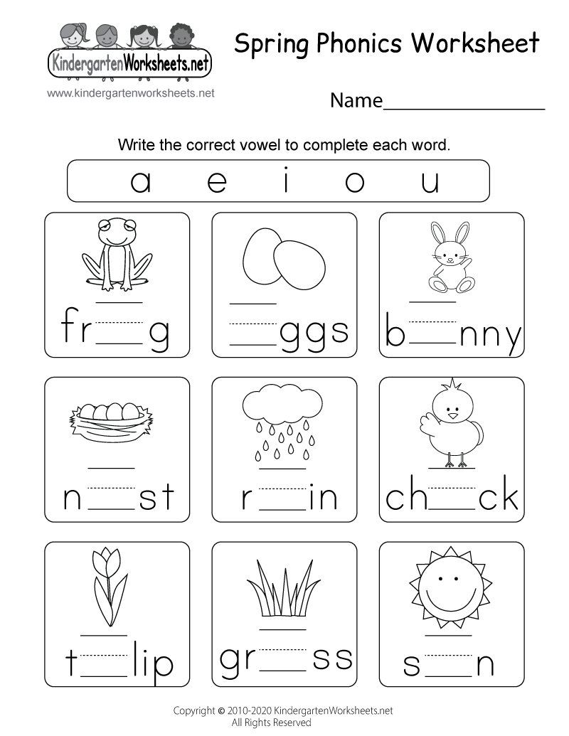 Spring Phonics Worksheet - Free Printable, Digital, &amp;amp; Pdf intended for Free Printable Kindergarten Phonics Worksheets
