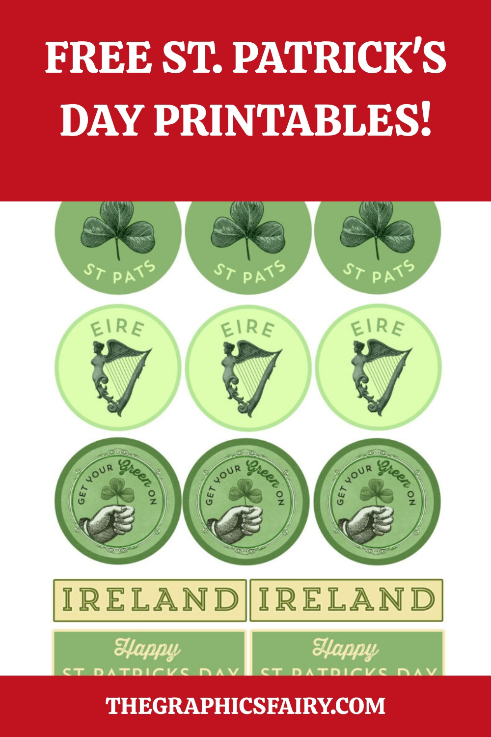 St. Patrick'S Day Banner Printables! - The Graphics Fairy inside St Patrick'S Day Printable