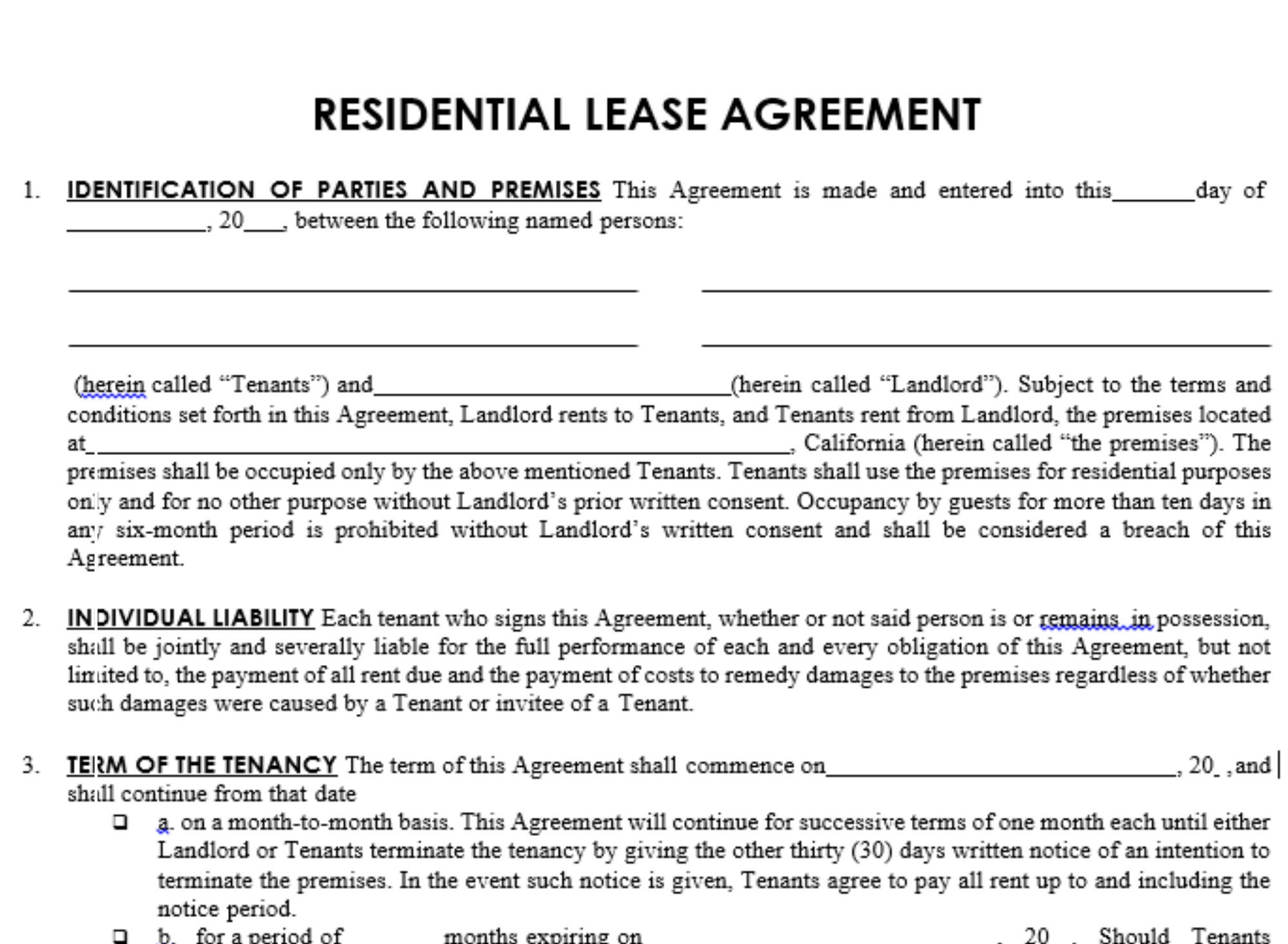 Staples Lease Agreement Free Printable Residential Lease Agreement with regard to Free Printable Residential Lease Agreement