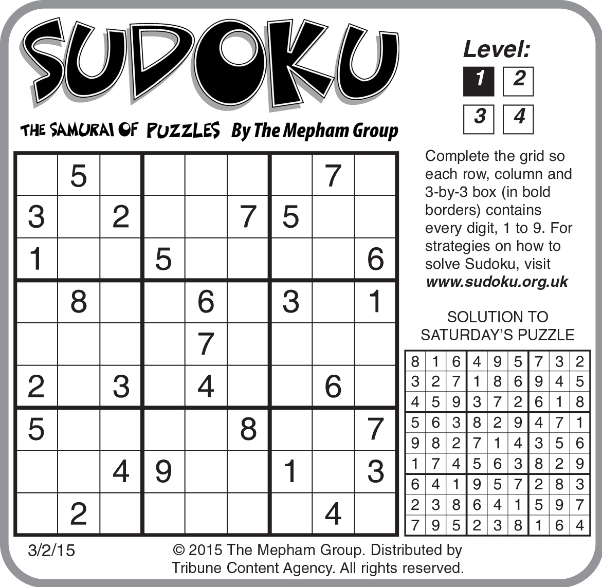 Sudoku Daily - Games &amp;amp; Puzzles within Newspaper Sudoku Answers Today Printable