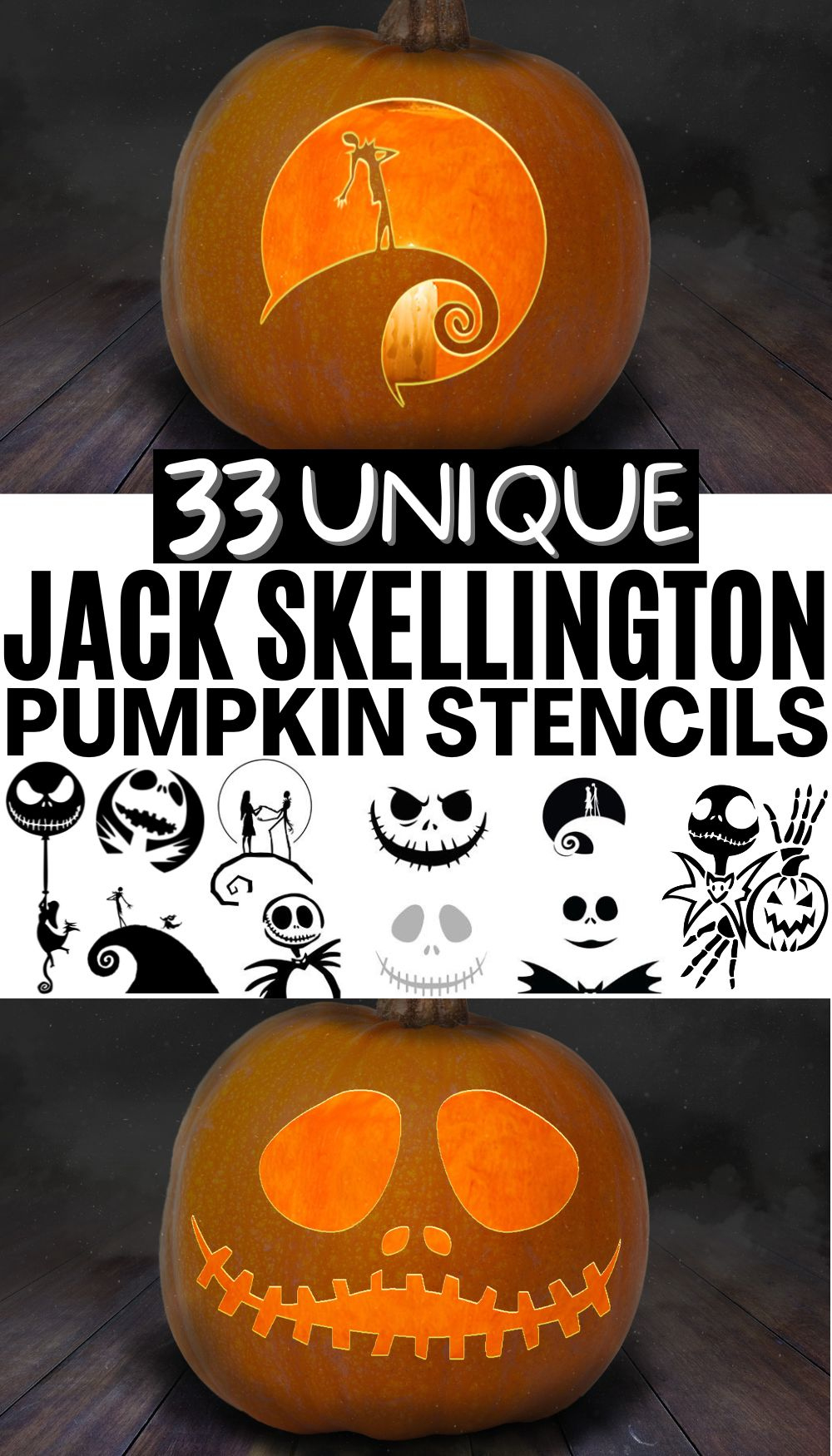 The Best Jack Skellington Pumpkin Carving And Painting Printables in Printable Jack Skellington Pumpkin Stencil