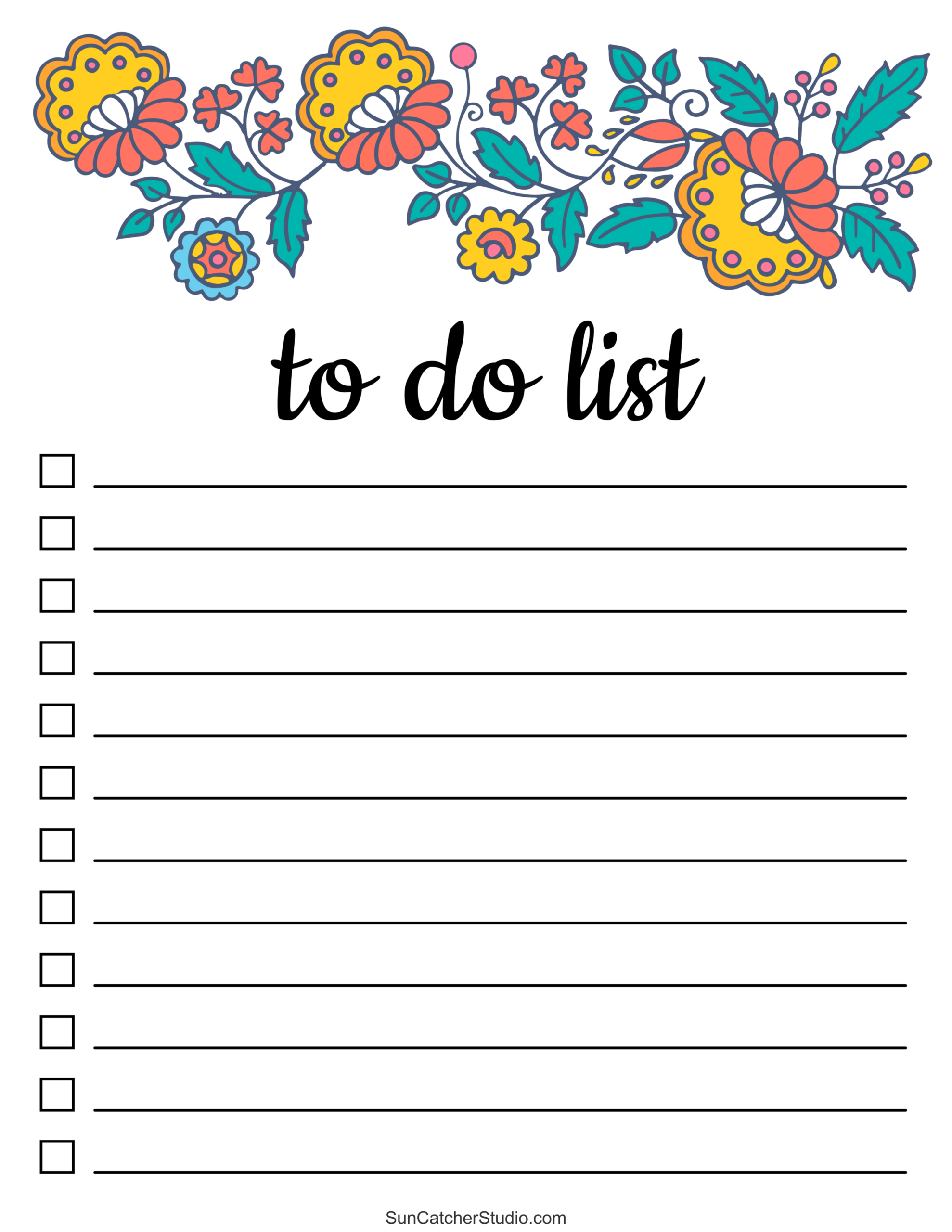 To Do List (Free Printable Pdf Templates) – Things To Do – Free with regard to To Do List Printable Template