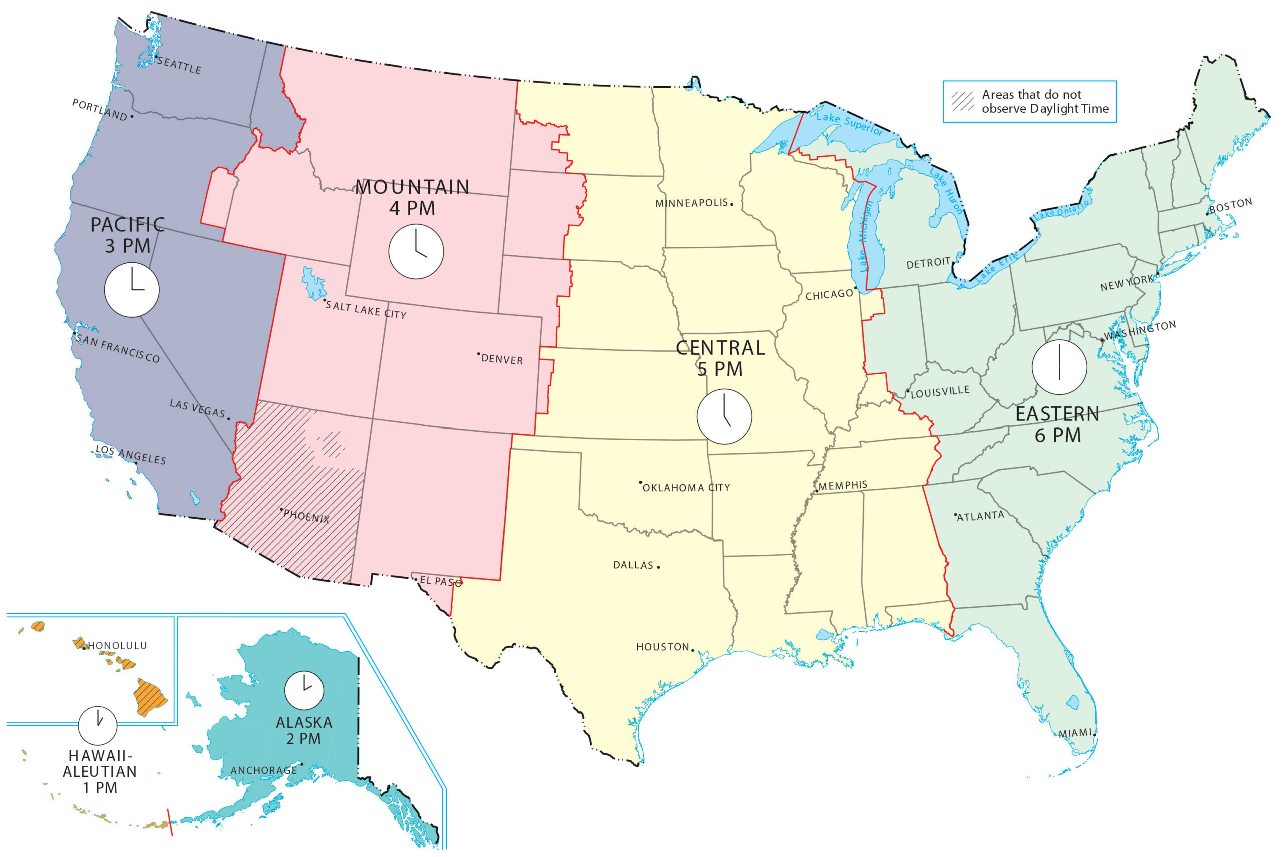 Us Time Zone Map - Gis Geography in Printable Usa Time Zone Map