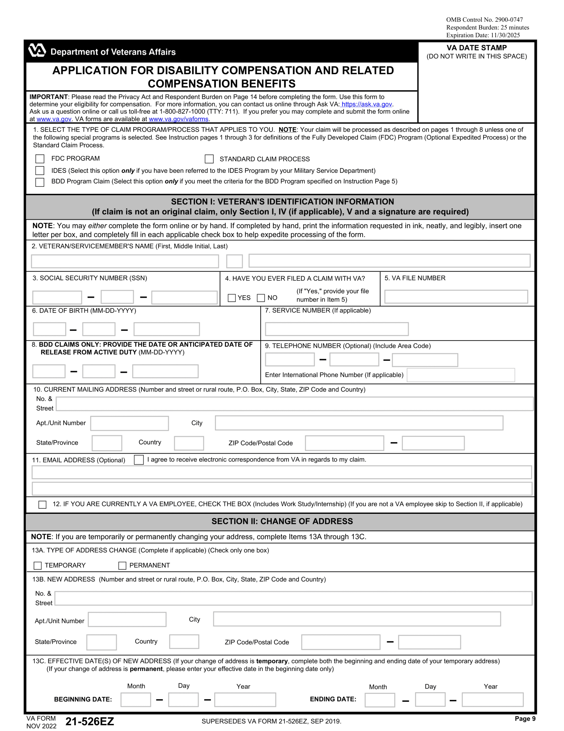 Va 21-526Ez Form 2024-2025 - Fill Online With Pdf Guru for Printable Va Form 21 526ez