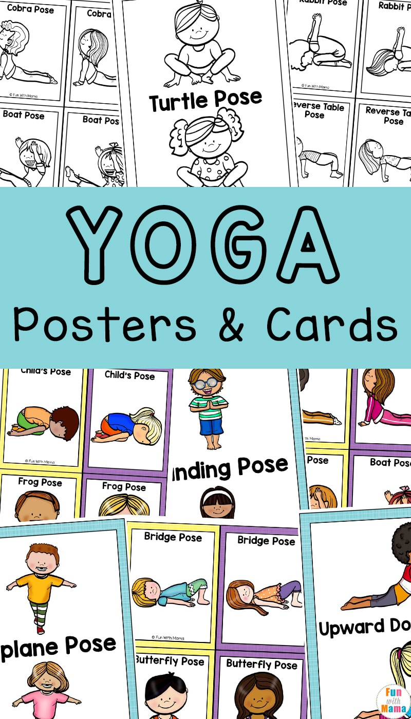 Yoga Cards For Kids - Great For Brain Breaks - Fun With Mama inside Printable Yoga Poses For Preschoolers